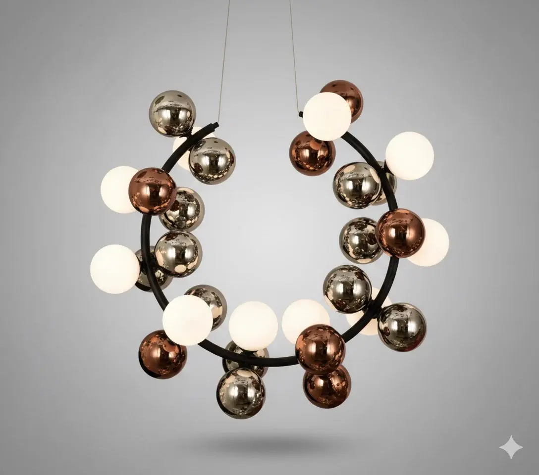 30 Glass Balls Chandelier | 5179