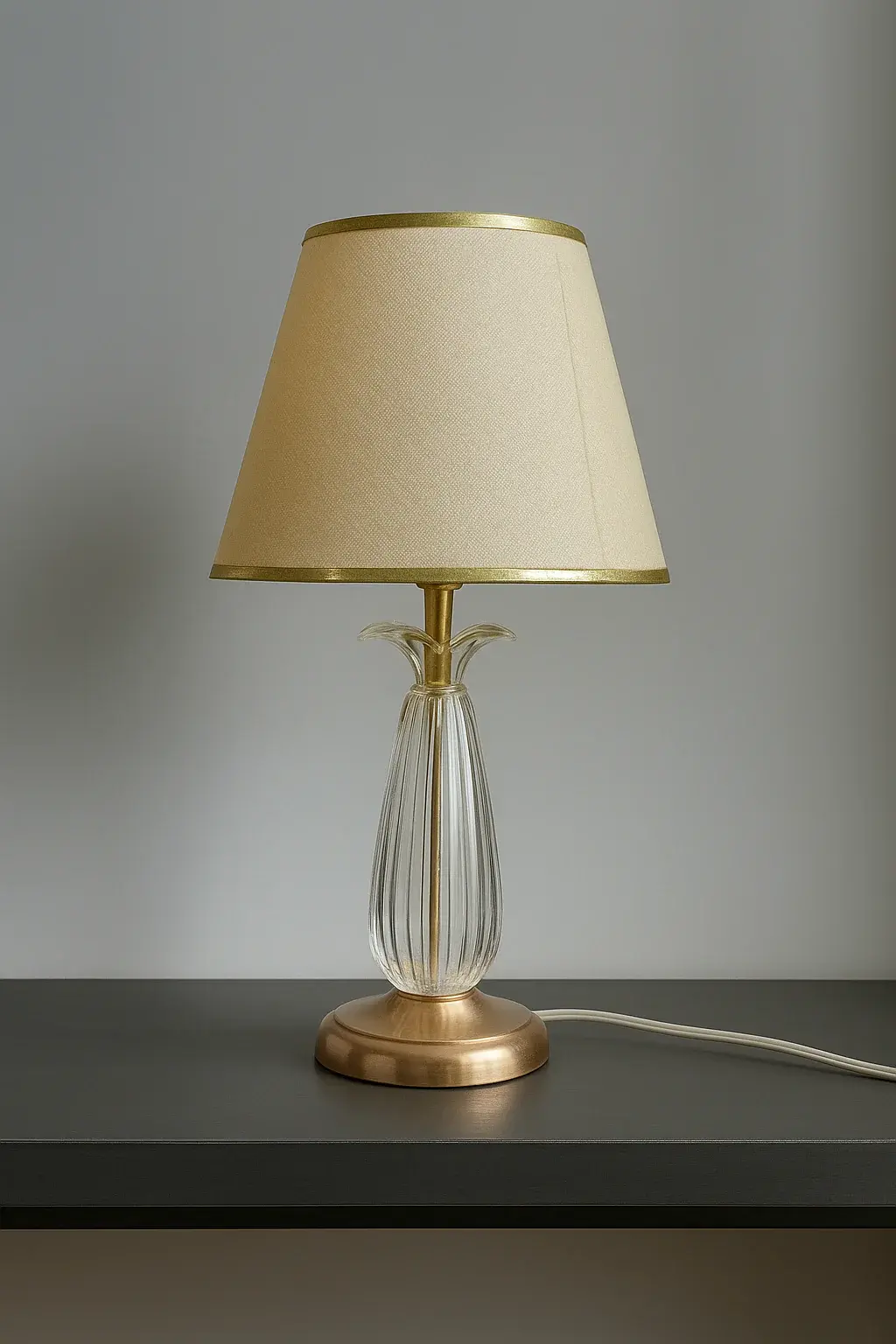 Premium fabric Crystal Glass Table Lamp | Model 6168